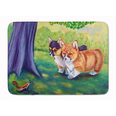 Carolines Treasures Corgi Machine Washable Memory Foam Mat 7293RUG